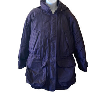 EDDIE Bauer Goose Down Nylon Coat Size Medium